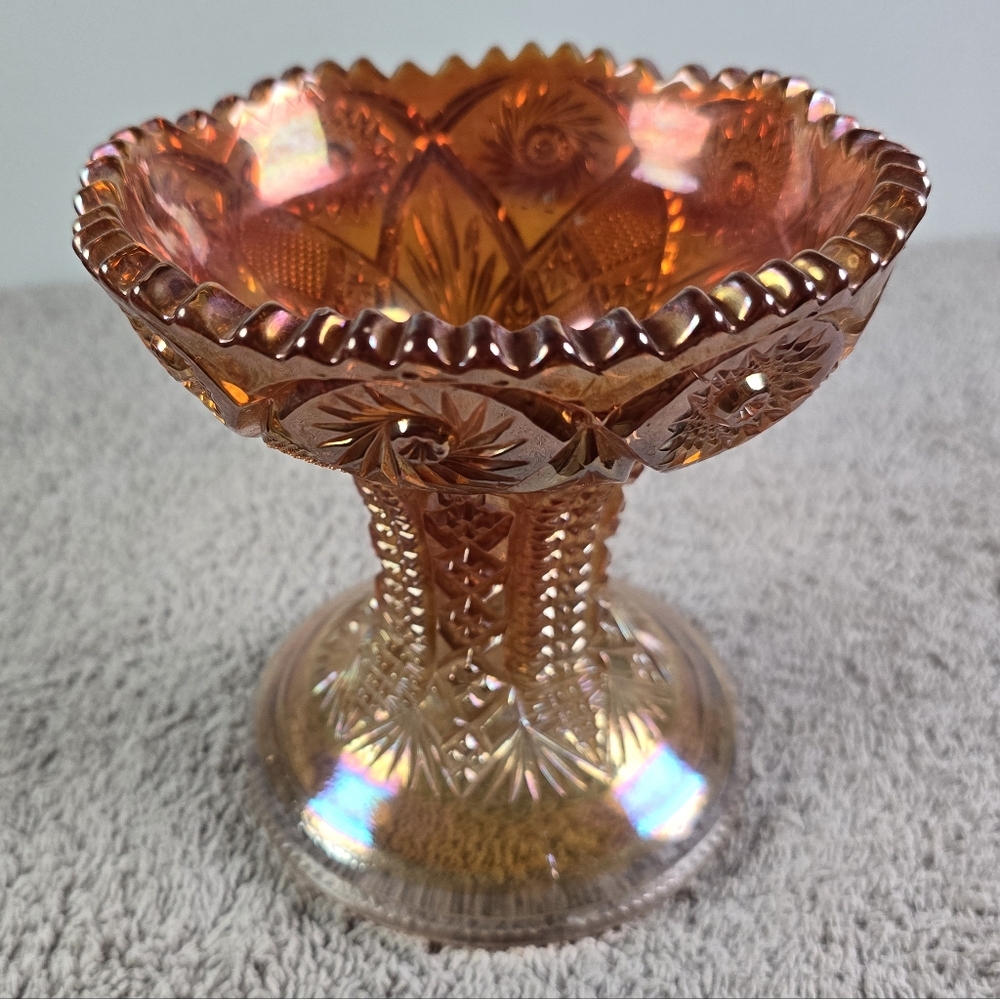 Imperial Carnival Glass Punch Bowl Stand